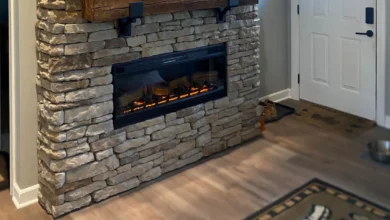Fireplace Stone Installation