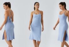Blue Strap Dresses Perfect for a Relaxed Beach Day Look